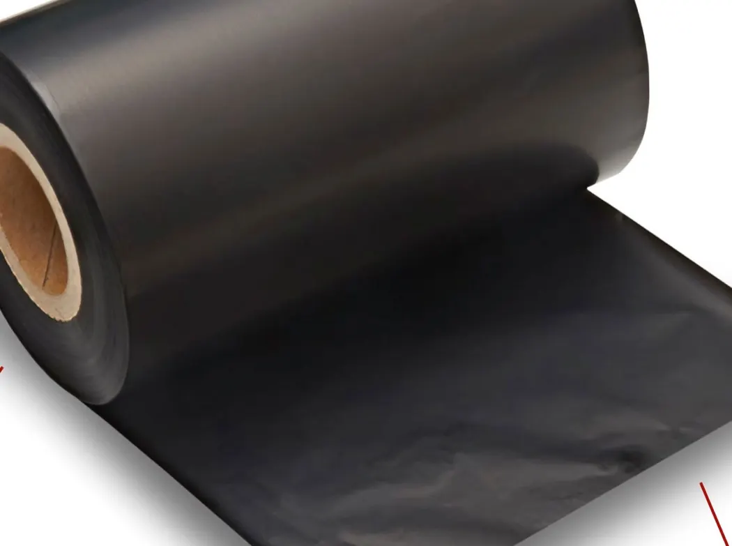 Rollo de ribbon negro para impresión térmica